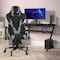 Flash Furniture Gray LeatherSoft Gaming Chair with Roller Wheels CH-187230-1-GY-RLB-GG - alternate 1